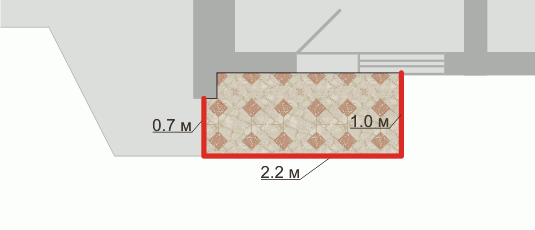 «П-образный балкон» дома серии П3. Расчет стоимости остекления